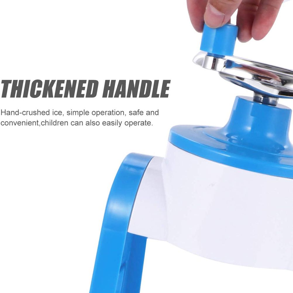 Hand Crank Shaved Ice Cream Machine Slushie Machine for Snow Cone Margarita Frozen Cocktails Healthy Snacks