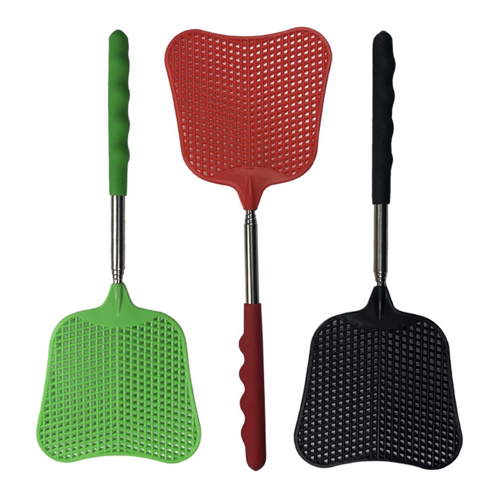 3pcs Stainless Steel Retractable Fly Swatter Fly Killer Anti Mosquito Insect Killer Tool