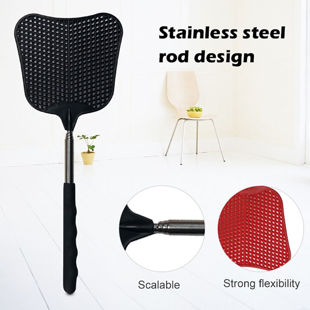 3pcs Stainless Steel Retractable Fly Swatter Fly Killer Anti Mosquito Insect Killer Tool