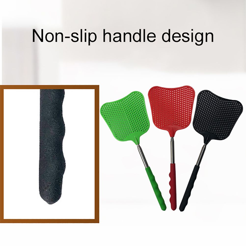 3pcs Stainless Steel Retractable Fly Swatter Fly Killer Anti Mosquito Insect Killer Tool
