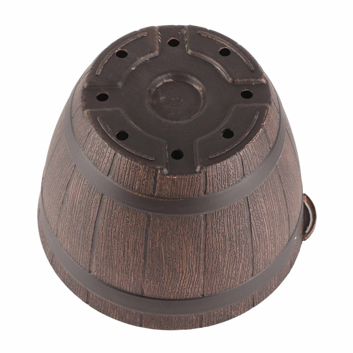 Imitation Wooden Barrel PP Resin Flower Pot Imitated Wood Planting Barrel