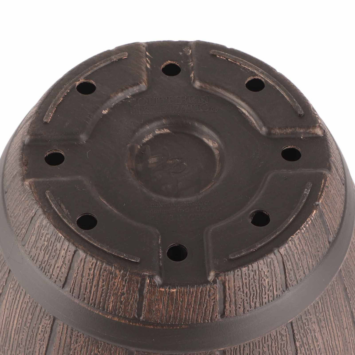 Imitation Wooden Barrel PP Resin Flower Pot Imitated Wood Planting Barrel