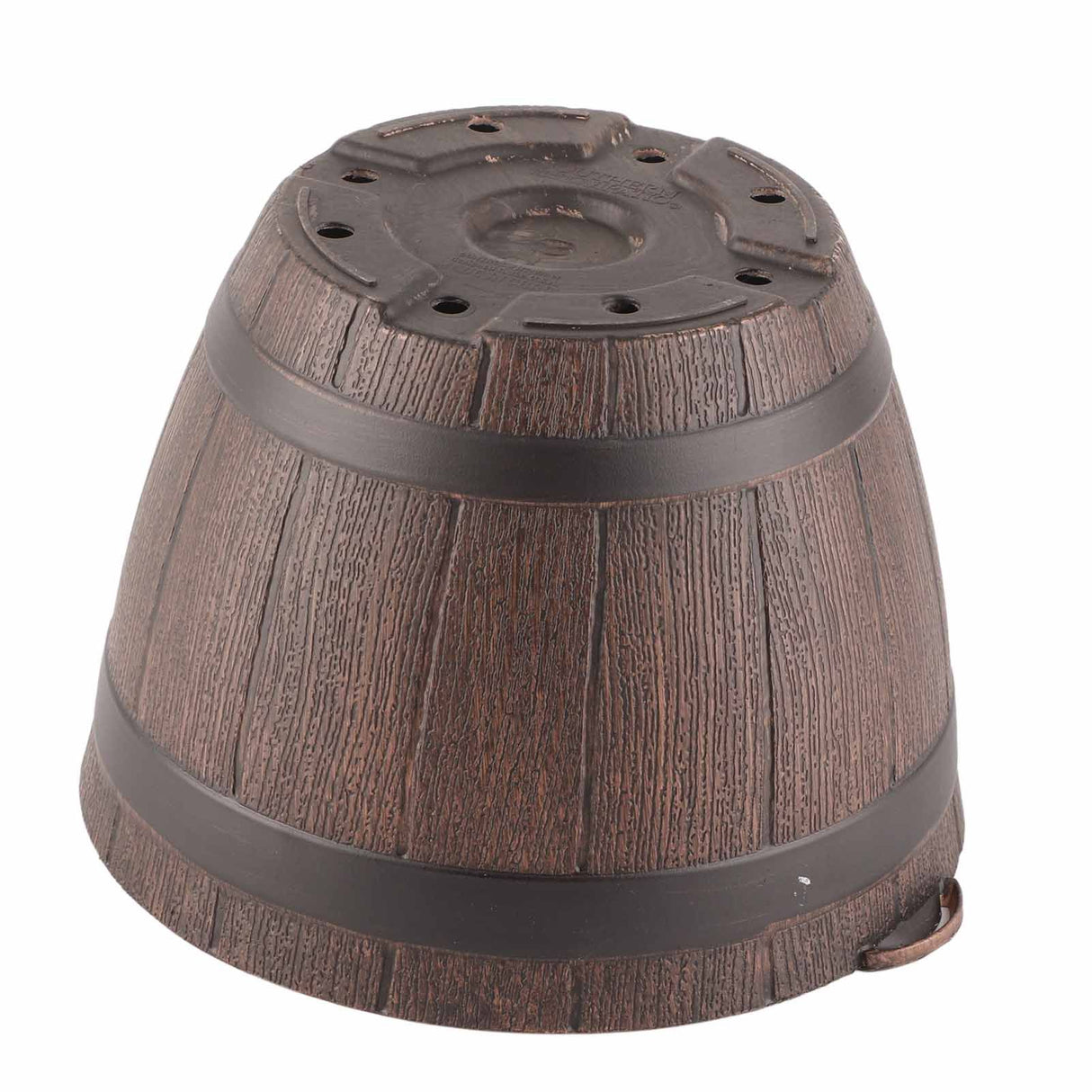 Imitation Wooden Barrel PP Resin Flower Pot Imitated Wood Planting Barrel