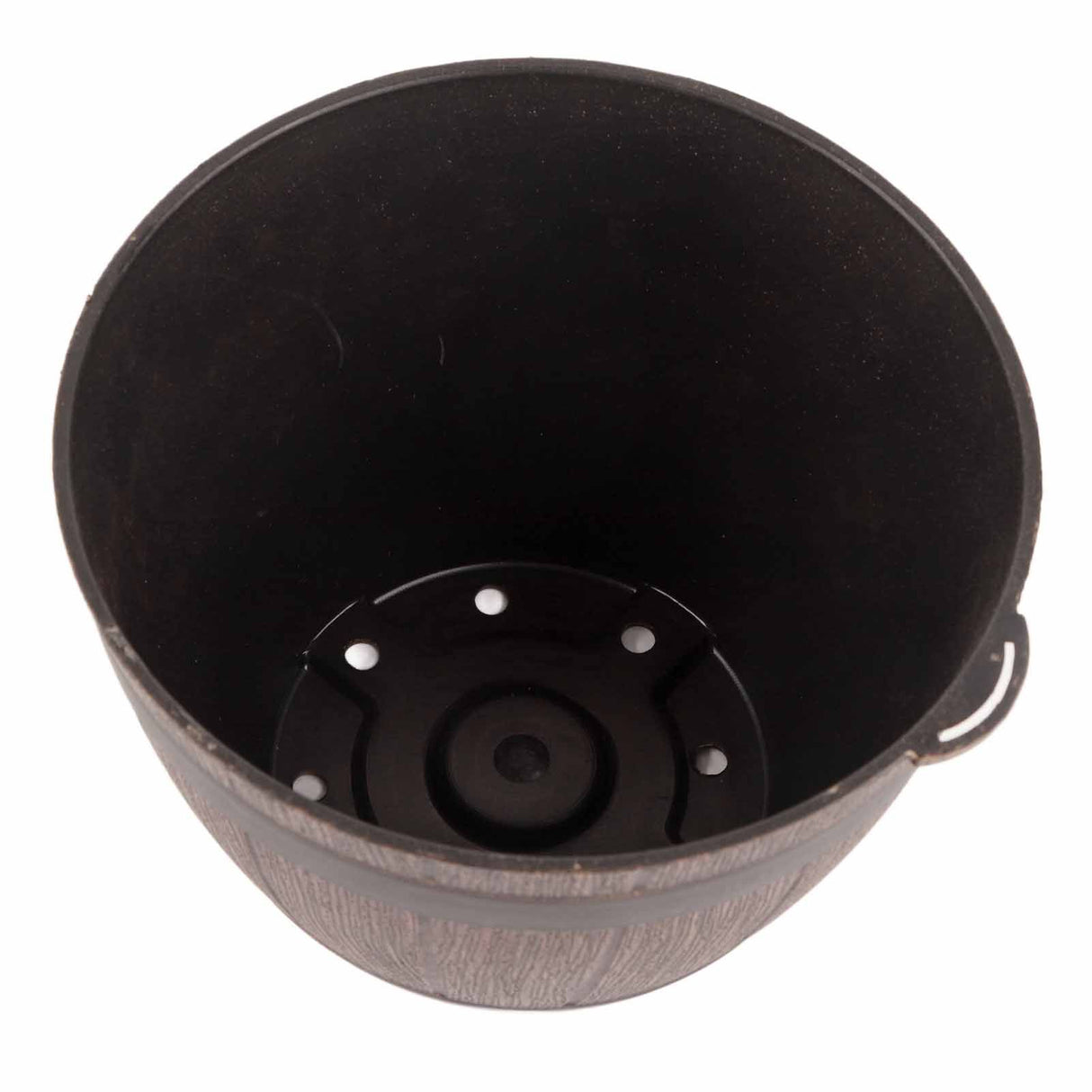Imitation Wooden Barrel PP Resin Flower Pot Imitated Wood Planting Barrel