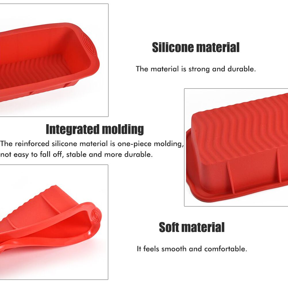 Silicone Bread Baking Mold Rectangular Toast Plate Kitchen Baking Mold