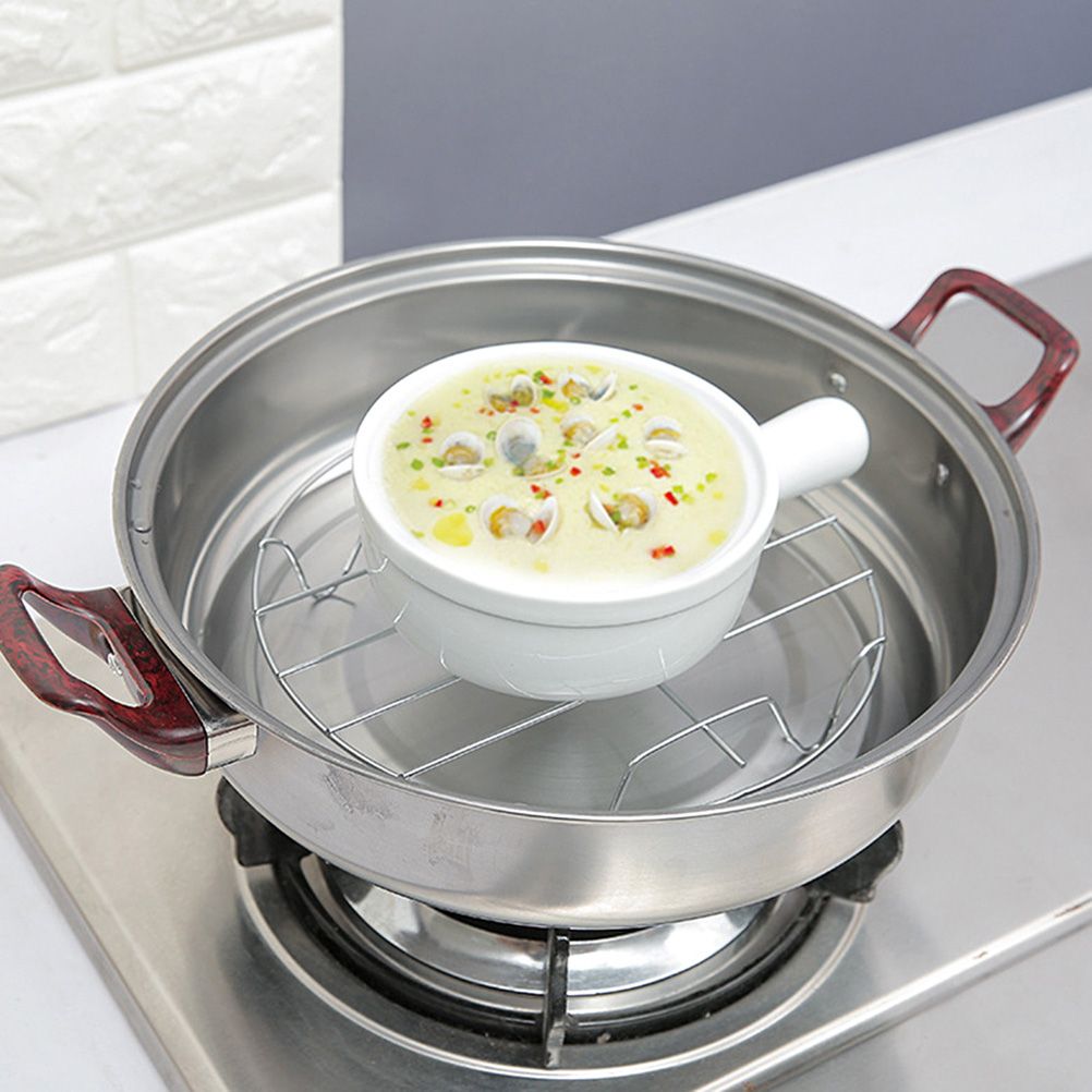 Stainless Steel Trivet Rack Stand Heavy Duty Pressure Cooker Steam Rack Cooking Stand