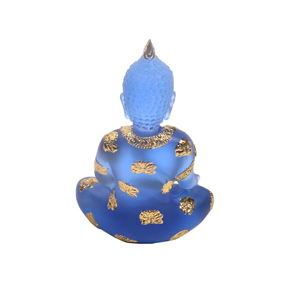 Transparent Sitting Buddha Statue Mini Buddha Ornaments Resin Buddha Decoration