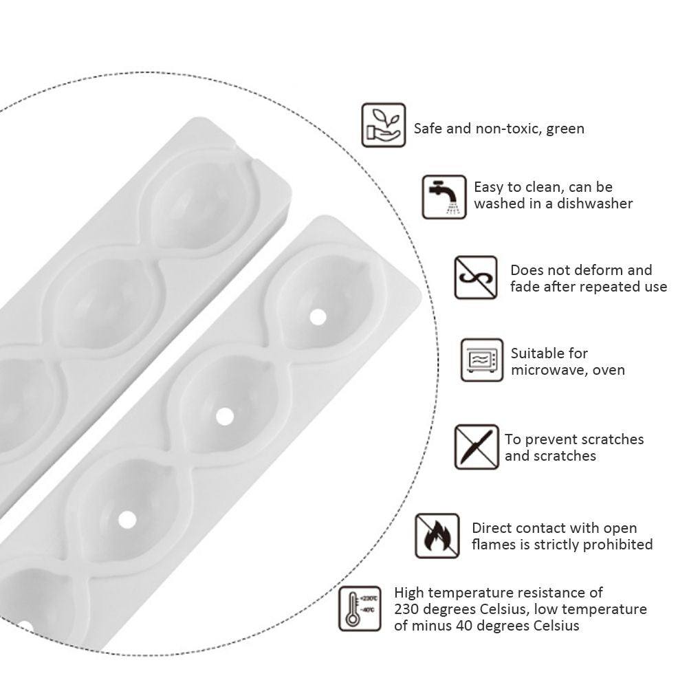 4-cavity Lemon Shaped Cake Molds Silicone Mousse Cake Molds Muffin Baking Pan