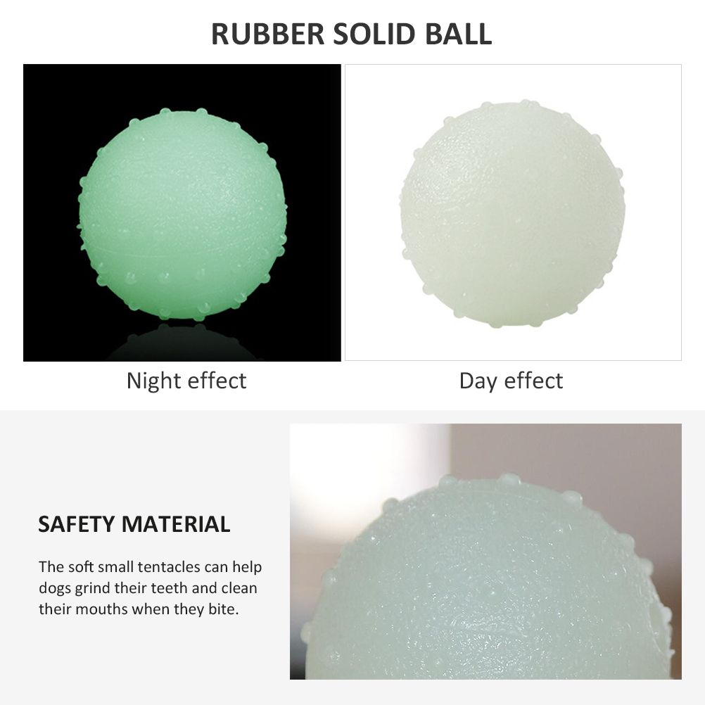 Pet's Luminous Ball Bite Resistant Dog Ball Soft Pet Toy Puppy Interactive Supplies
