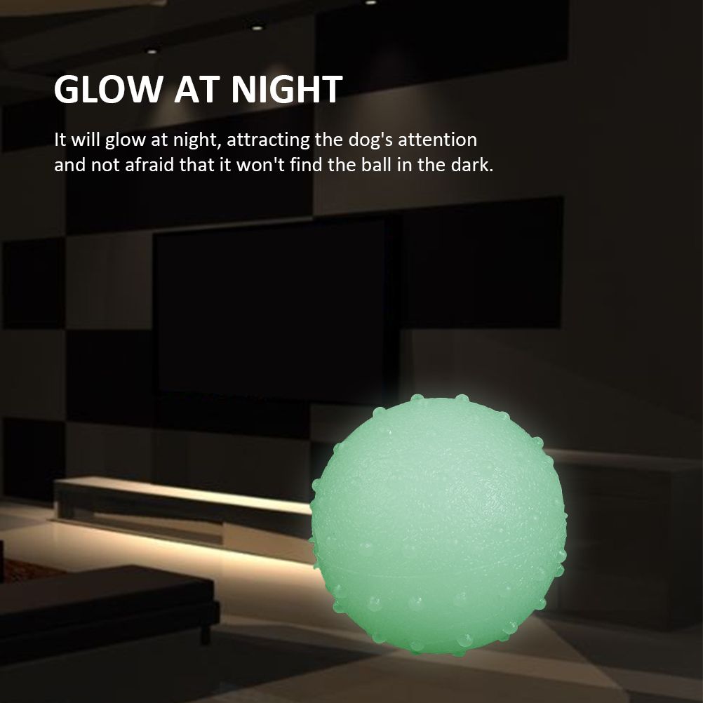 Pet's Luminous Ball Bite Resistant Dog Ball Soft Pet Toy Puppy Interactive Supplies