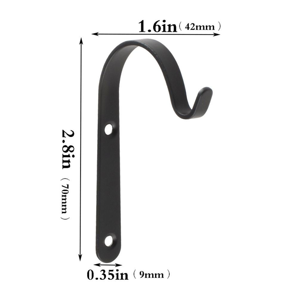 4PCS Garden Plant Wall Mounted Metal Hanging Bracket Decorative Plant Hanger for Bird Feeders Planters