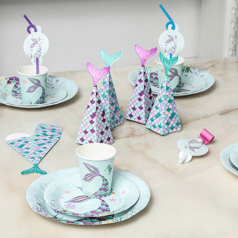 10Pcs Mermaid Party Favors Boxes Mermaid Gift Bags Box Kids Mermaid Party Goodie Bags