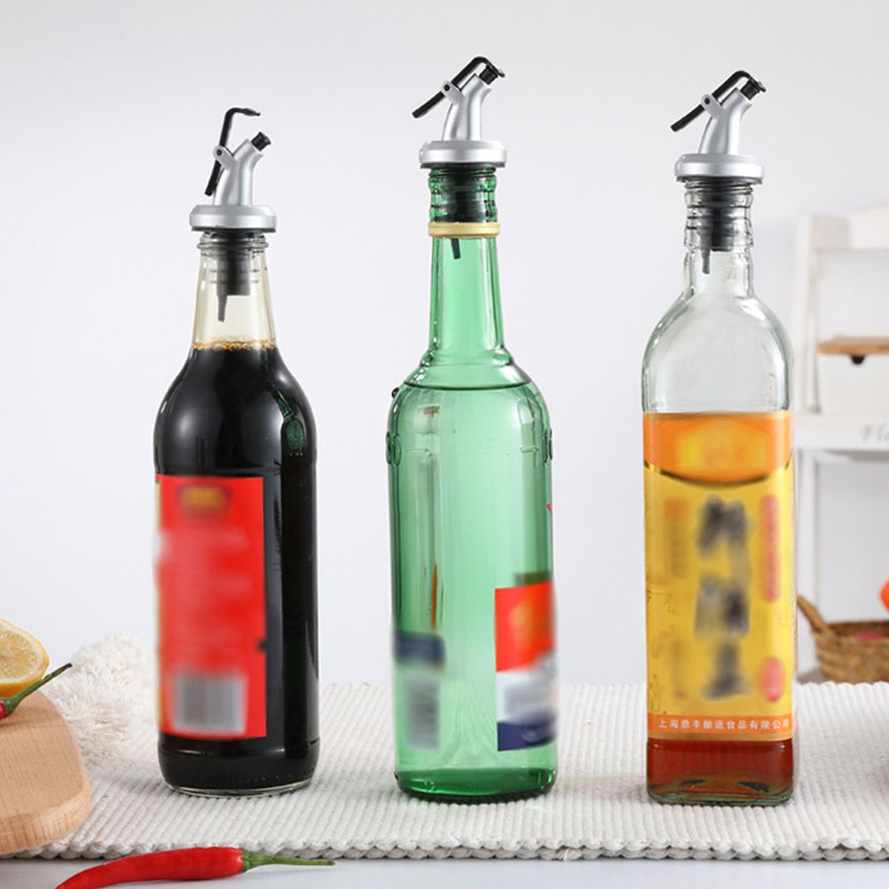 Oil Bottle Leak Proof Bottle Flip Cover Kitchen Oil Pour Spouts Bottle Dispenser