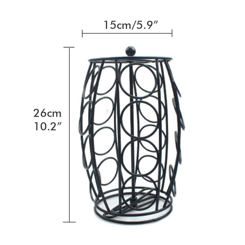 K Cup Carousel Metal Carousel Holder Organizer Coffee Pod Holder for Home Office