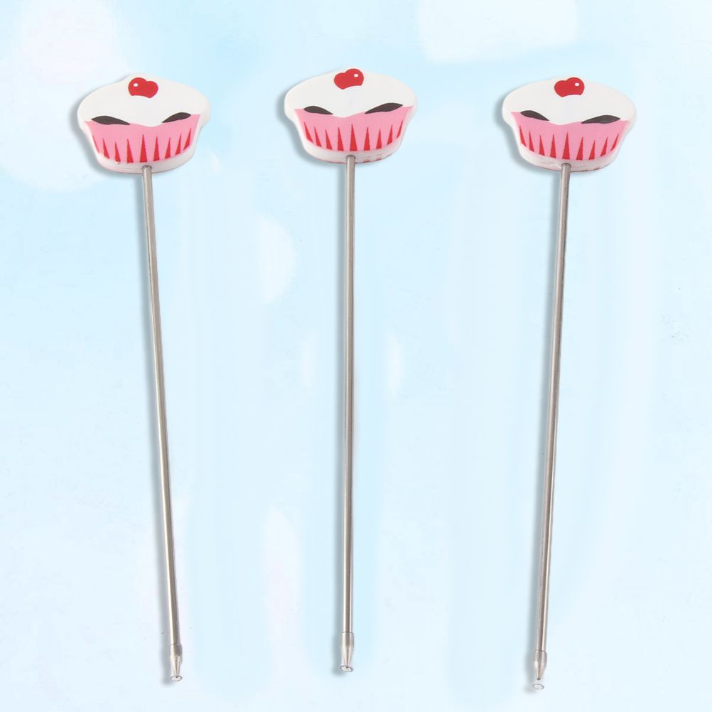 3Pcs Stainless Steel Cake Tester Probe Cake Tester Biscuits Baking Test Needle DIY Baking Tool for Cake Bread Muffin Testing