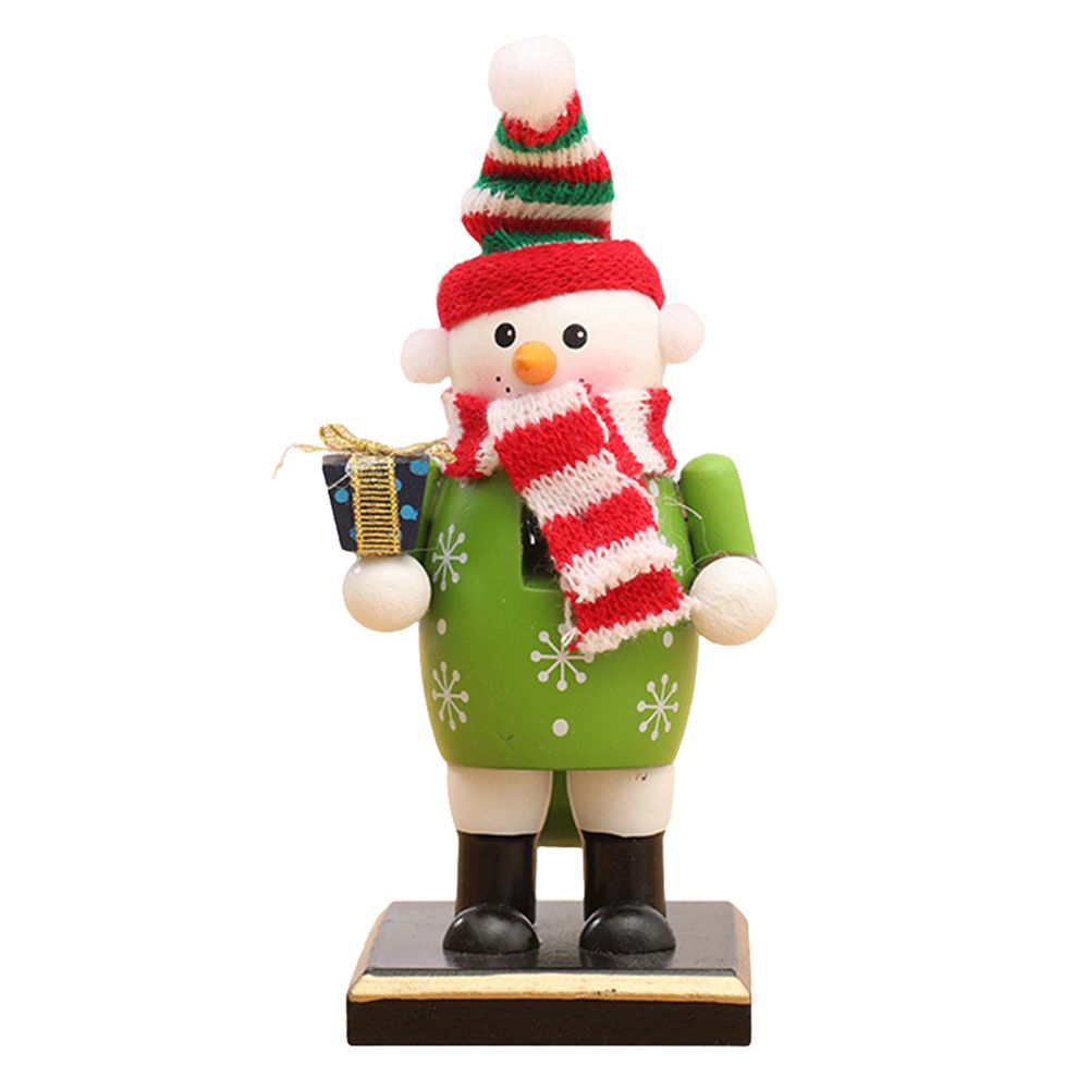 Christmas Wooden Nutcracker Ornaments Nutcracker Figures Toy Puppet Desktop Ornaments Home Decor