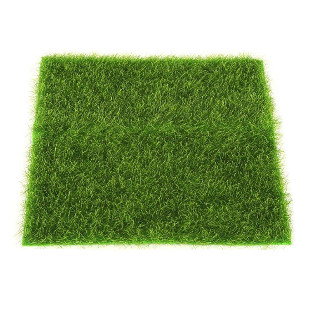 Artificial Lawn Grass Turf Interlocking Grass Tile Lawn Rug for Garden Bonsai Home Aquarium Artificial Lawn DIY Decoration