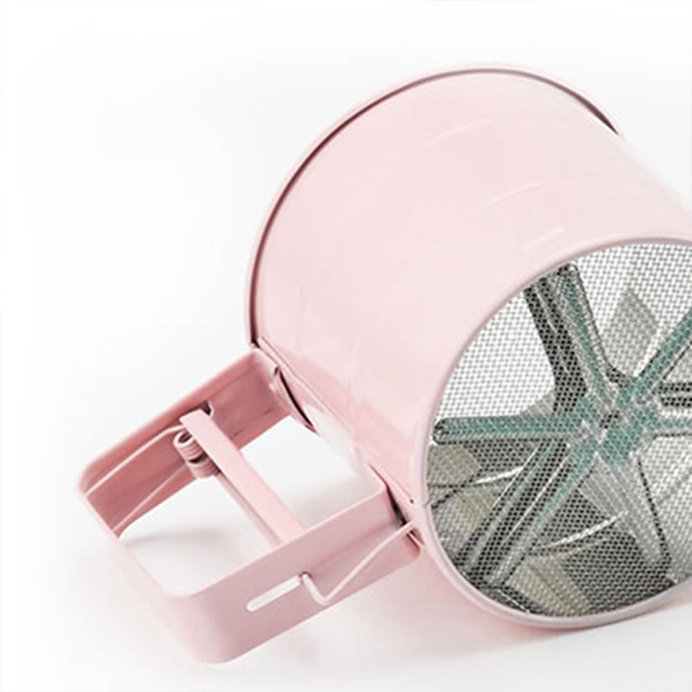 Kitchen Stainless Steel Flour Sifter Handheld Powder Flour Sieve Icing Sugar Manual Sieve Cup Home Baking Tools