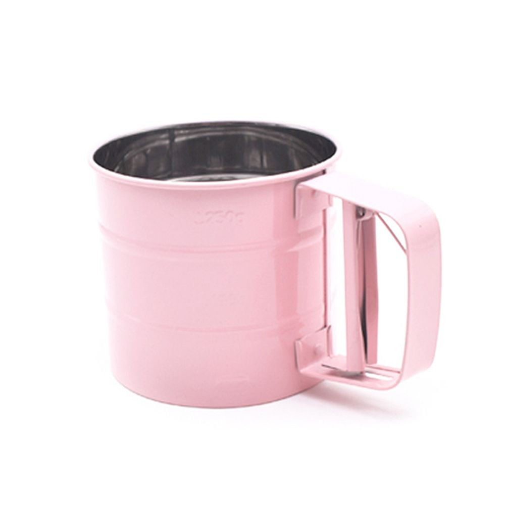 Kitchen Stainless Steel Flour Sifter Handheld Powder Flour Sieve Icing Sugar Manual Sieve Cup Home Baking Tools