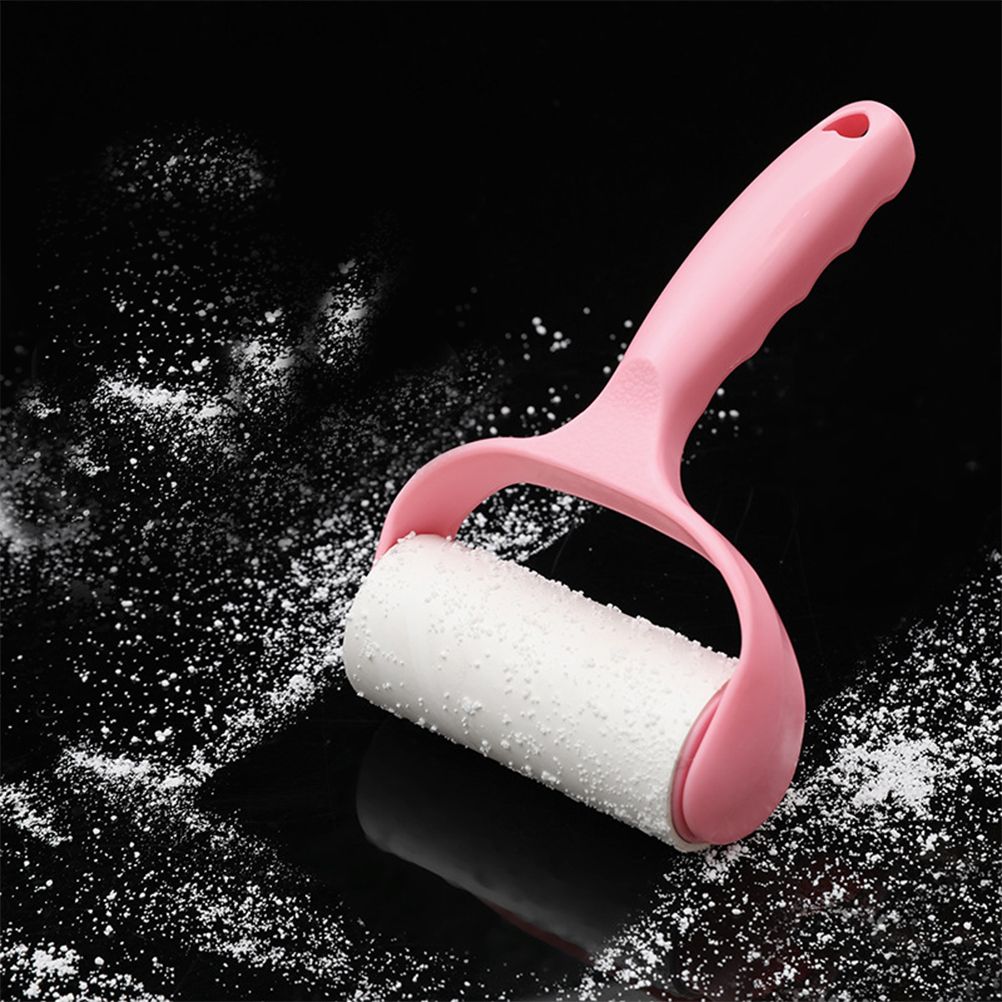 Roller Hair Remover Household Hair Sticking Device Multifunctional Portable Pet Hair Remover Clothes Sticking Device Pink