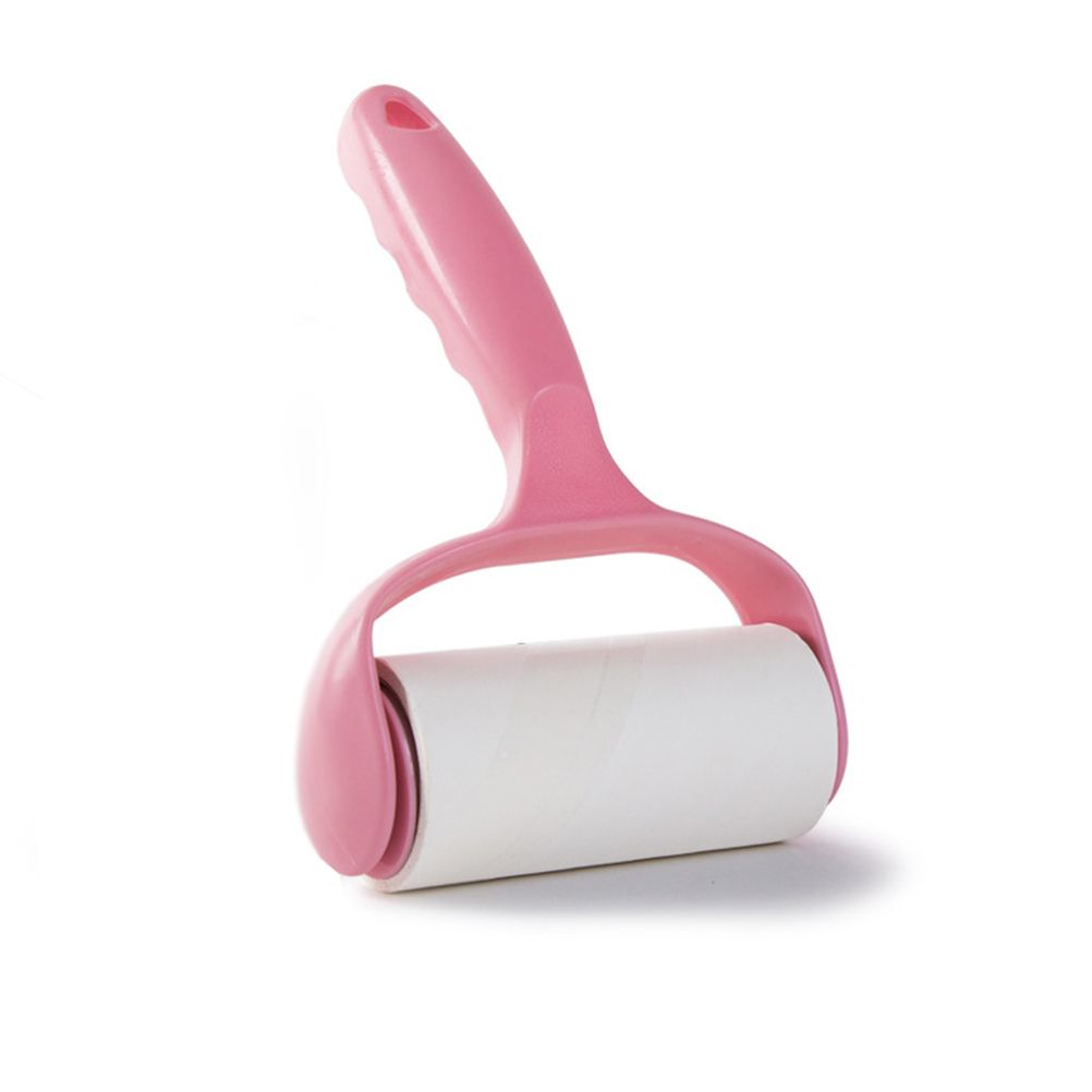 Roller Hair Remover Household Hair Sticking Device Multifunctional Portable Pet Hair Remover Clothes Sticking Device Pink