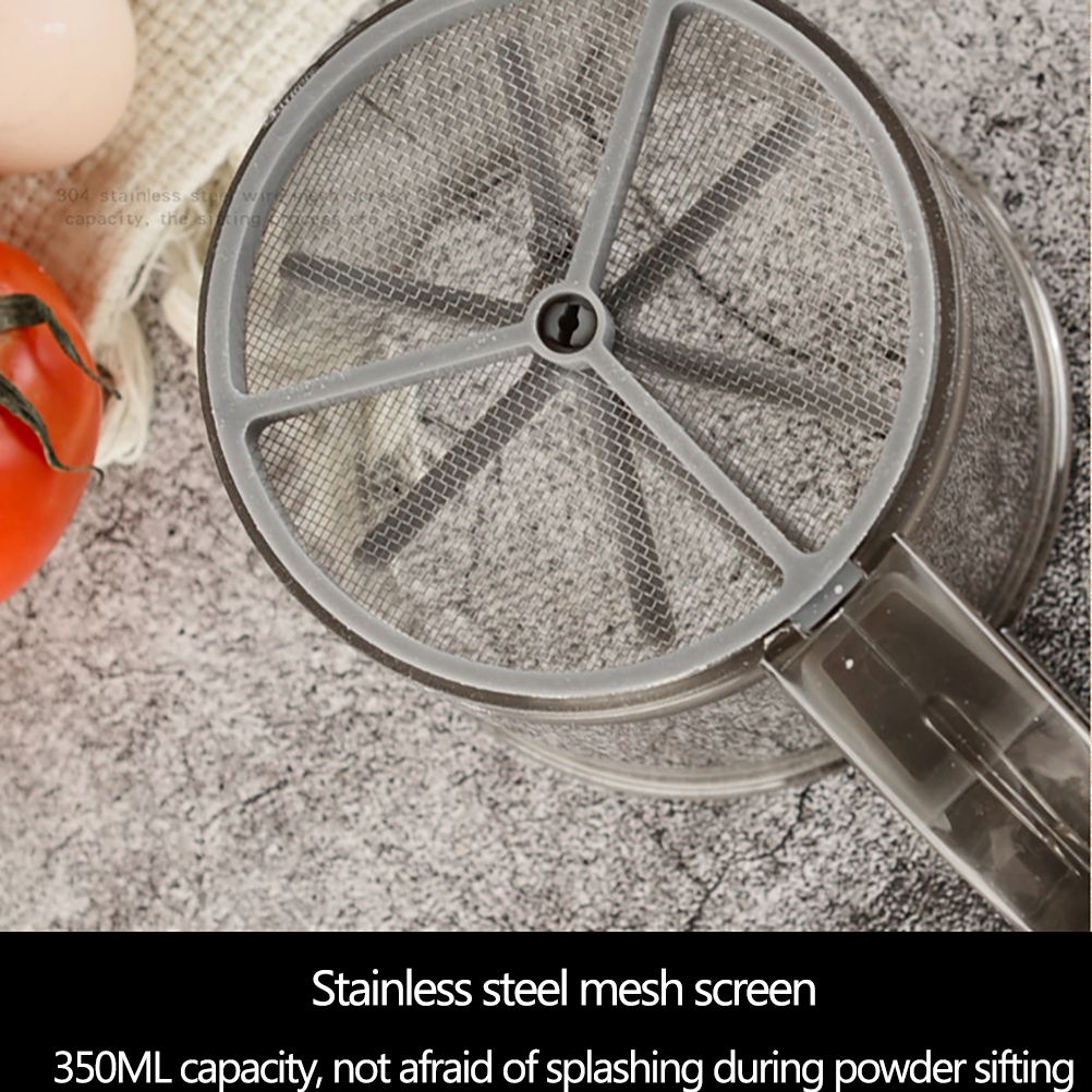 Hand Held Flour Sieve Manual Flour Sifter Stainless Steel Flour Strainer
