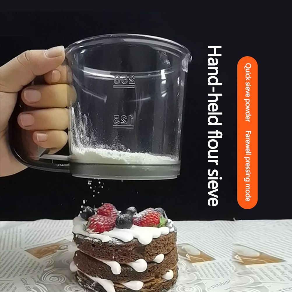 Hand Held Flour Sieve Manual Flour Sifter Stainless Steel Flour Strainer