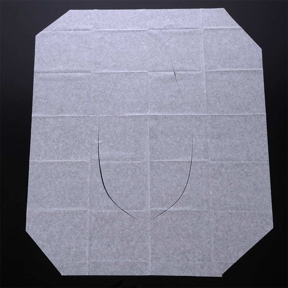 100PCS Portable Hygienic Toilet Cushions Disposable Toilet Seat Cover Mat Paper
