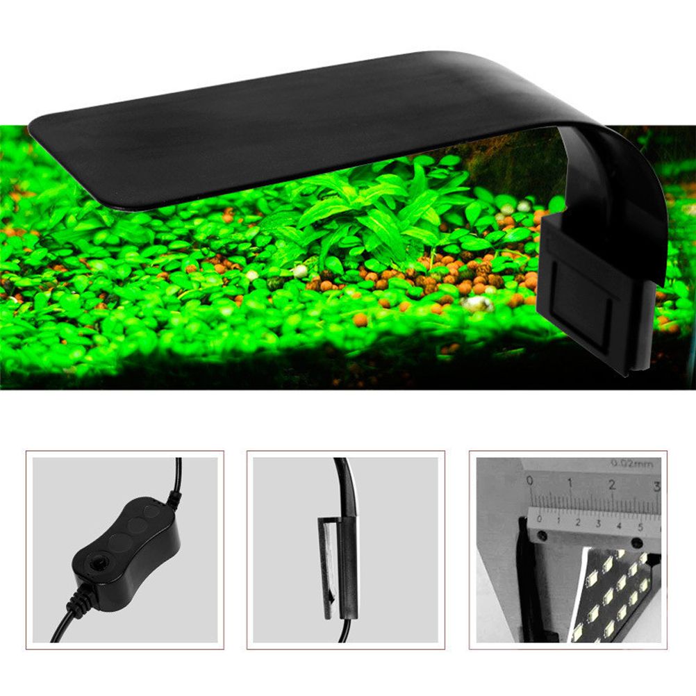 10W Ultrathin LED Aquarium Light Highlight Aquarium Lamp with Clip