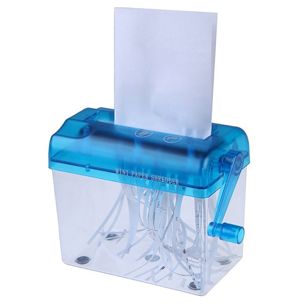 Portable Mini Shredder Manual Paper Documents Cutting Tool for Home Office