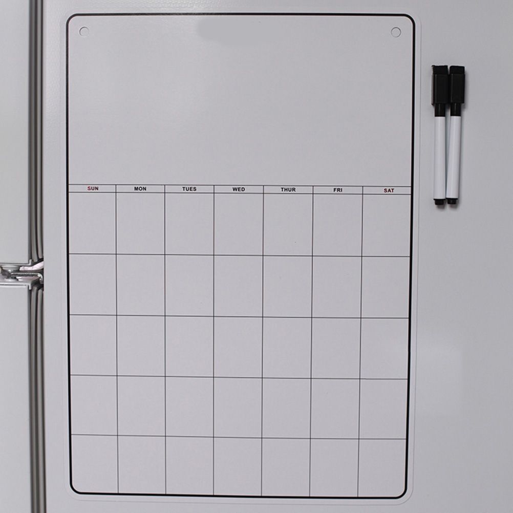 Whiteboard Monthly Planner Refrigerator Magnetic Message Board Memo Boards Fridge Magnet Calendar Daily Planner