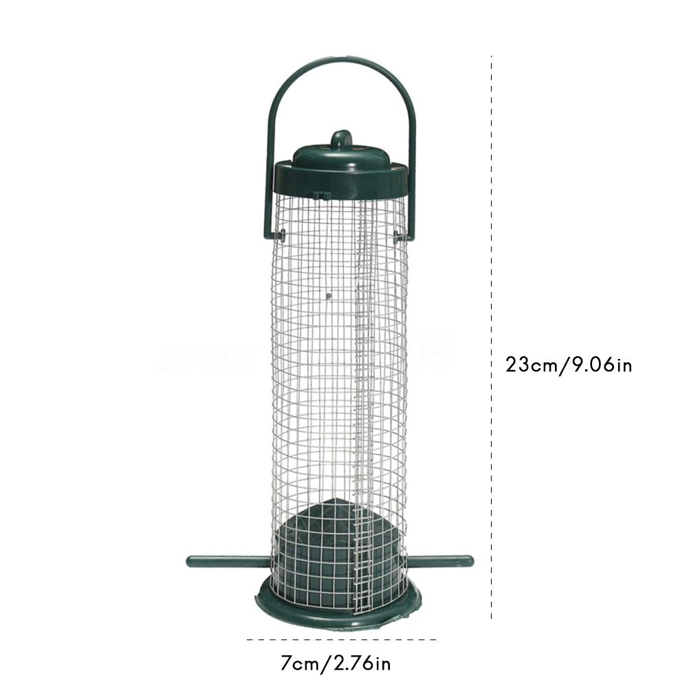 Plastic Bird Feeder Wire Grids Bird Wild Outdoor Garden Hanging Feeder