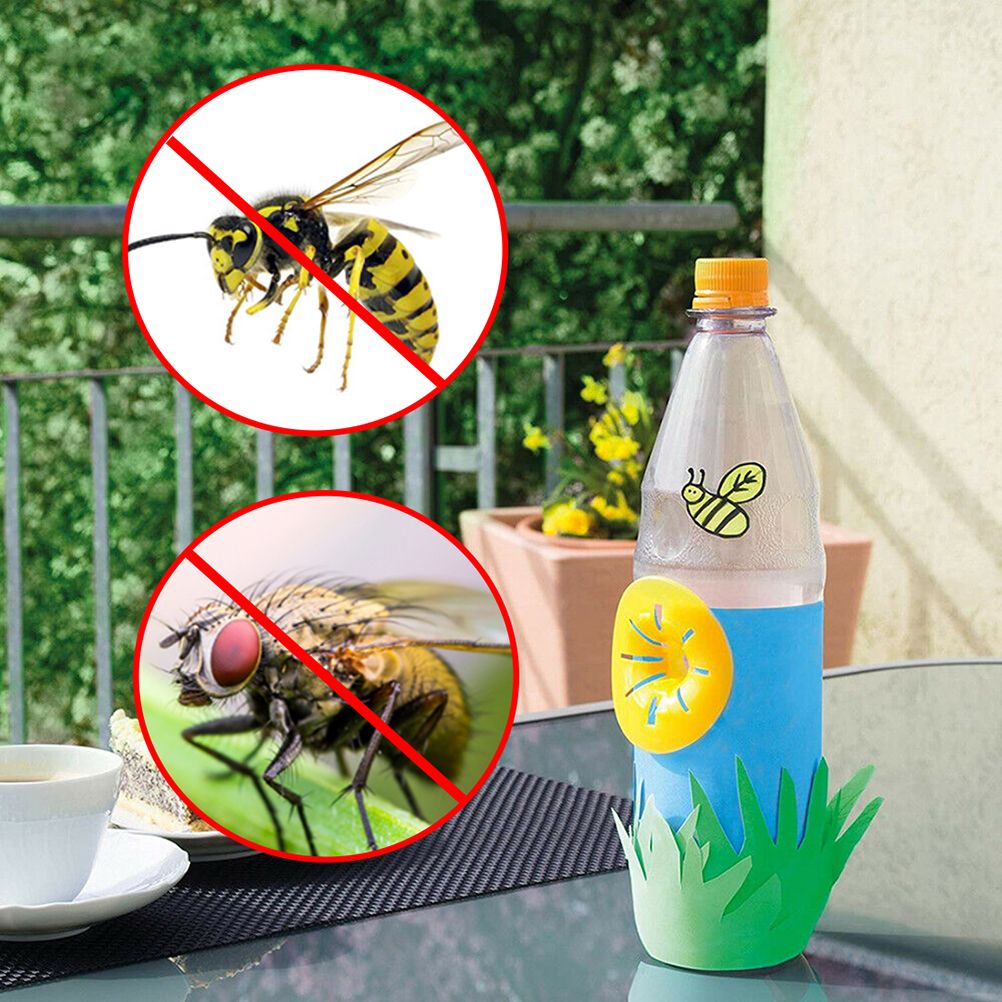 10Pcs Flower Shaped Bee Catcher Garden Home Killer Mini Flying Trap Reusable Practical Outdoor Pest Control