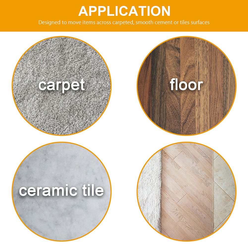 16Pcs 3.5 inch Round Carpet Furniture Sliders for Carpeted and Hard Floor Surface