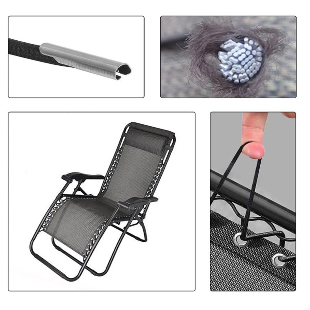 Replacement Cord for Zero Gravity Chair Universal Recliner Elastic Laces Chair Accessories Repair Tool Kit for Lounge Chair Bungee Chair