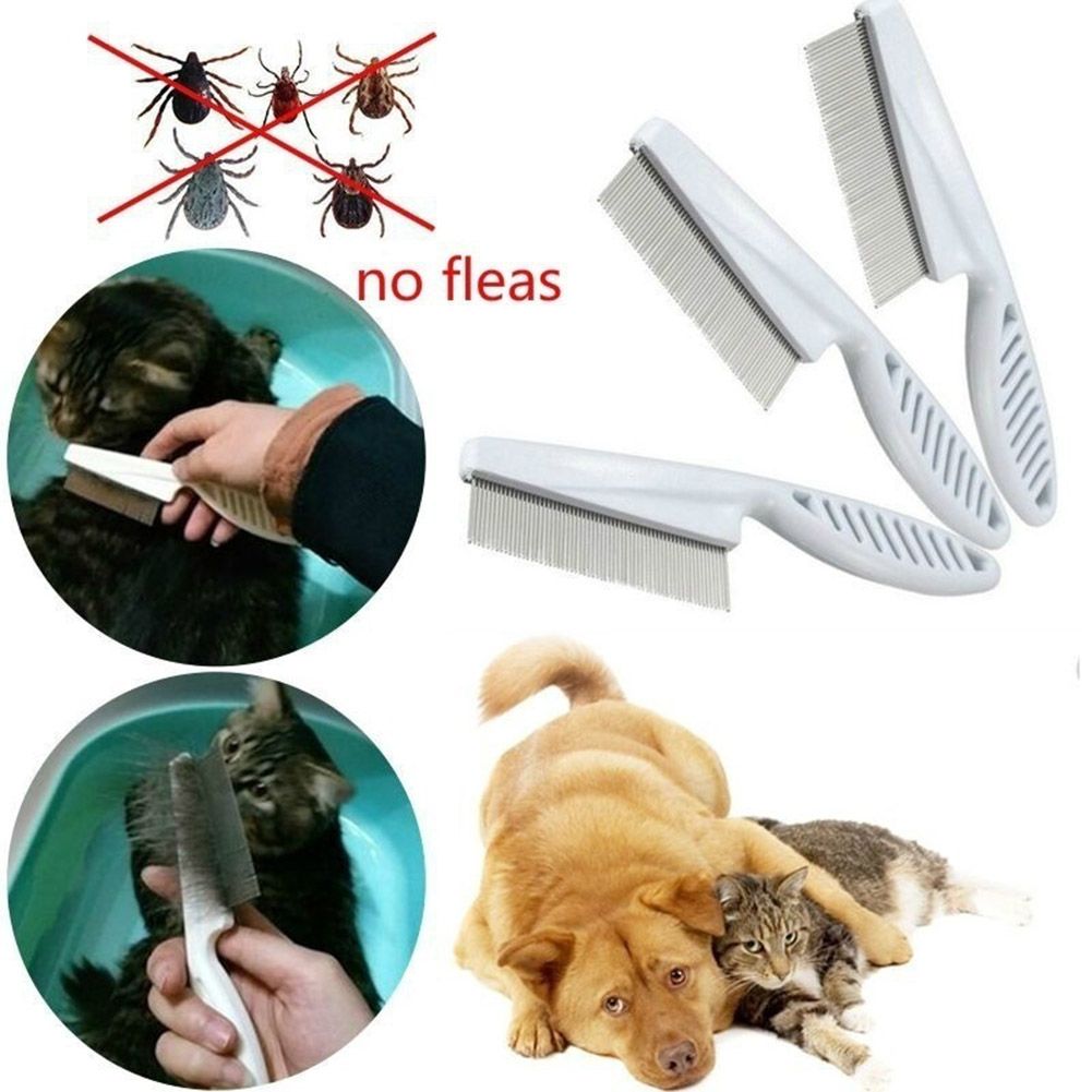 Pet Hair Flea Comb Puppy Cat Hair Grooming Brush Dog Flea Louse Shedding Tools