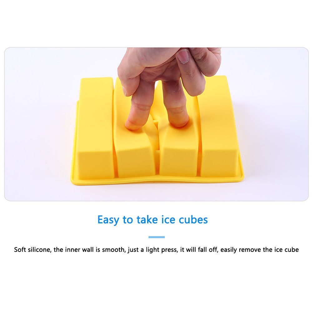 Rectangular Ice Mould Silicone Ice Cube Trays Kitchen Ice Cube Mold