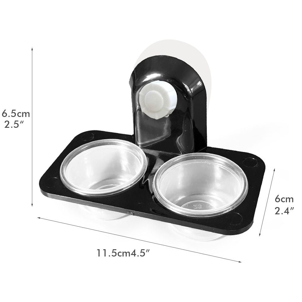 Reptile Food Bowl Insect Breeding Container Wall Hanging Water Dispenser for Spiders Lizards