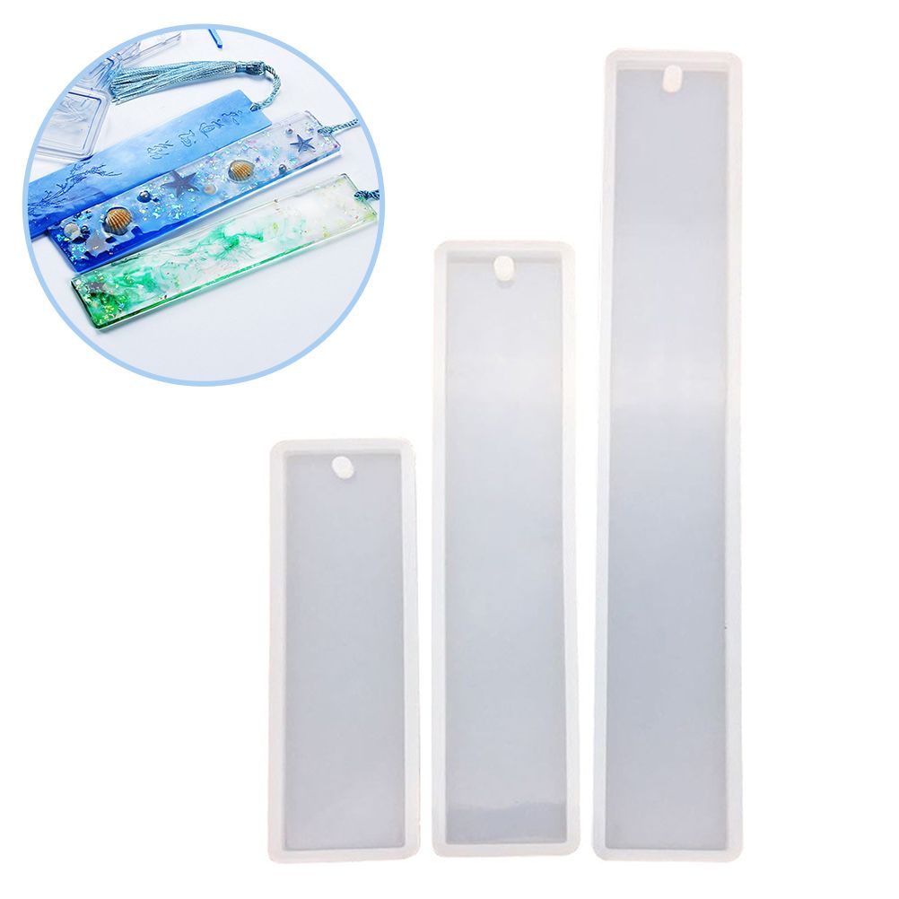 Silicone Crystal Epoxy Mold Book Marker DIY Jewelry Making Tool Handcraft Mold