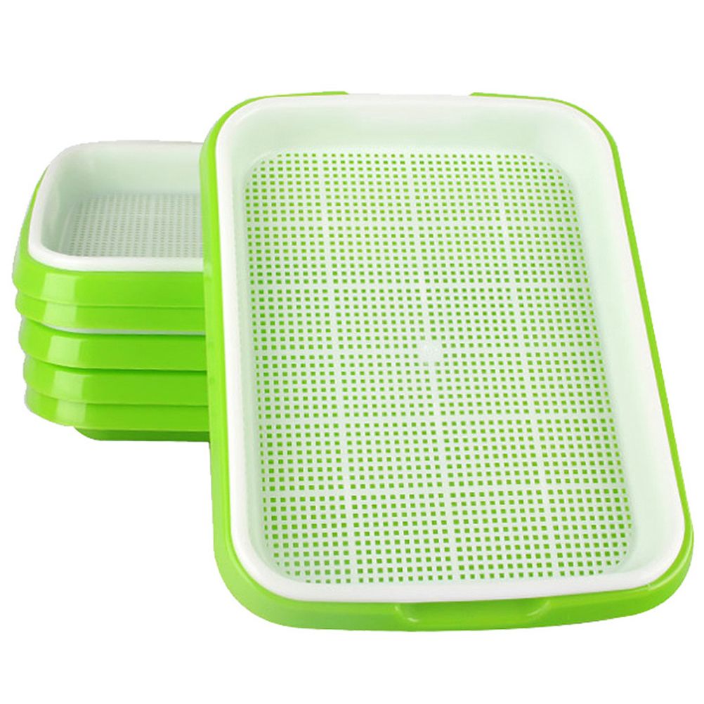 Double Layer Seedling Tray Hydroponic Nursery Tray Garden Seedling Pots
