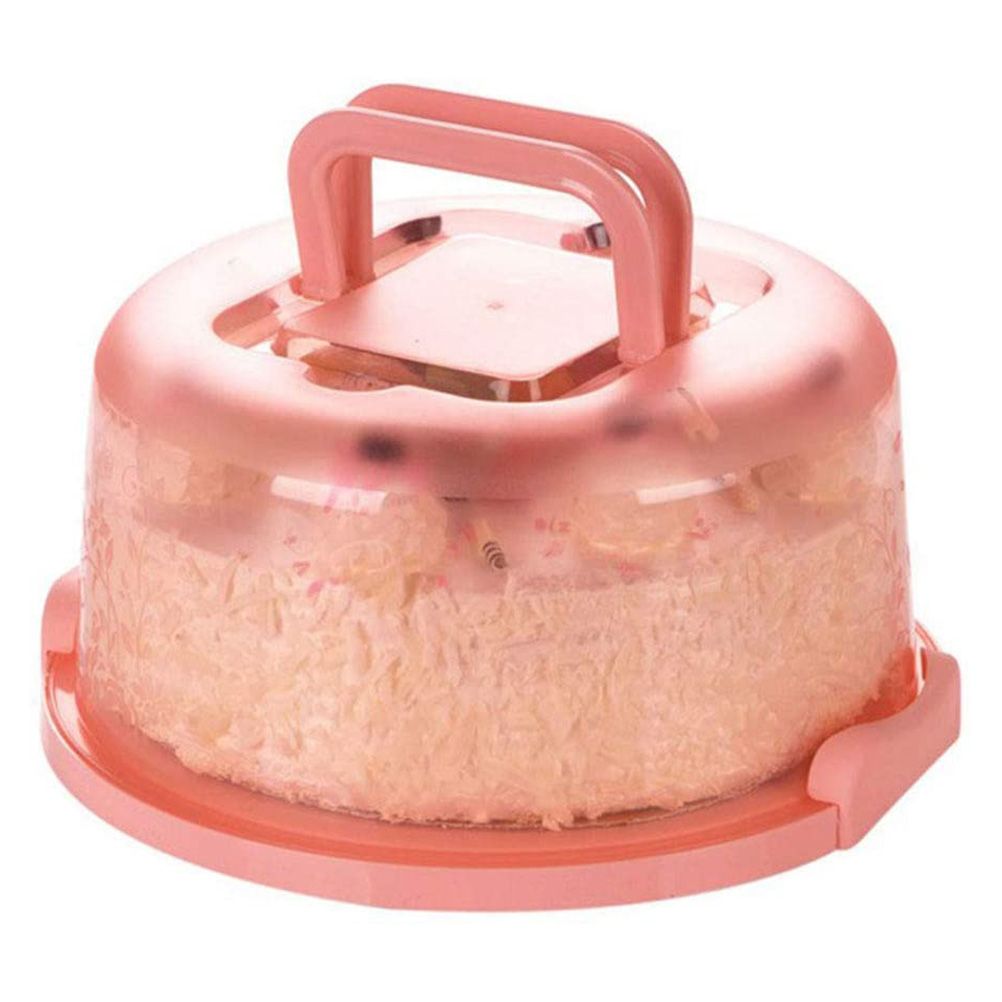 Portable Cupcake Carrier Food Preservation Boxwith Handle Transparent Cake Box