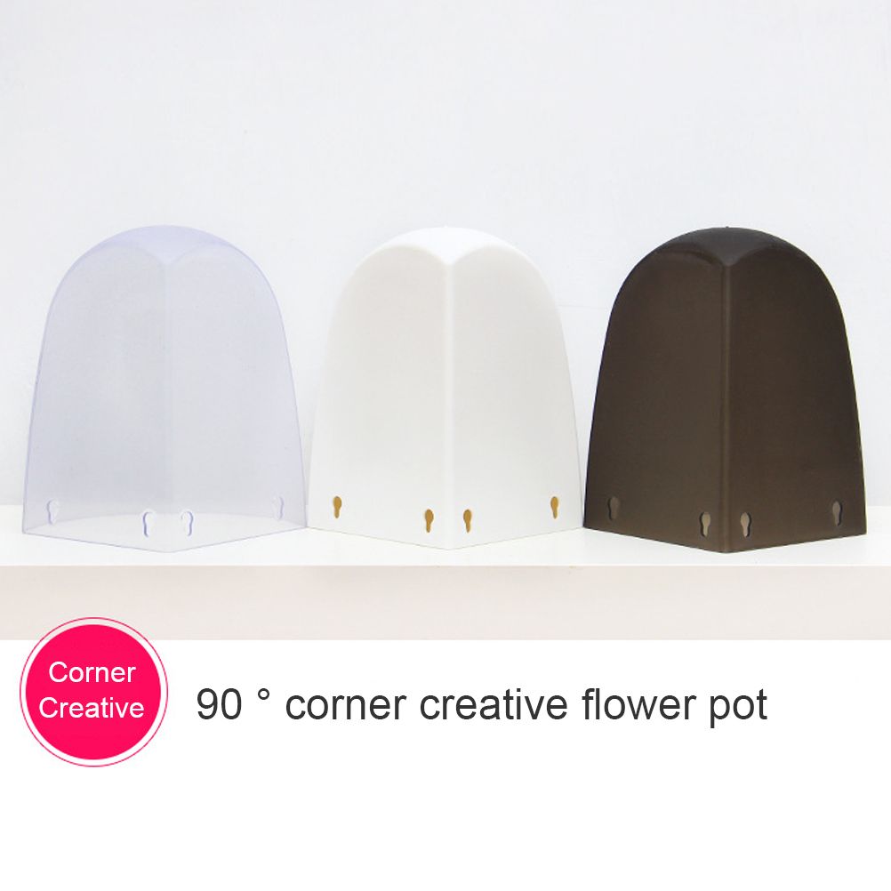 Corner Wall Mounted Flowerpot Self Watering Flower Pot Plastic Plant Pot