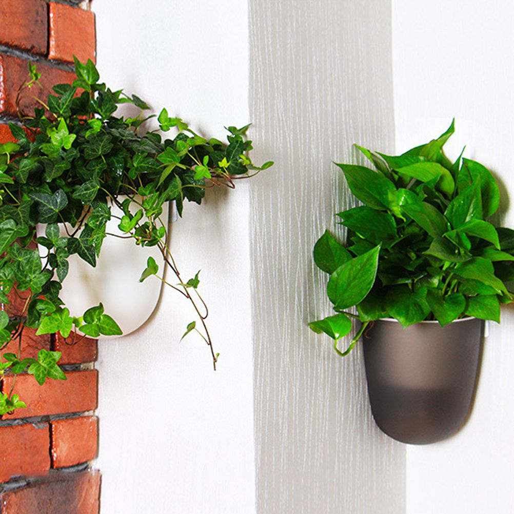 Corner Wall Mounted Flowerpot Self Watering Flower Pot Plastic Plant Pot