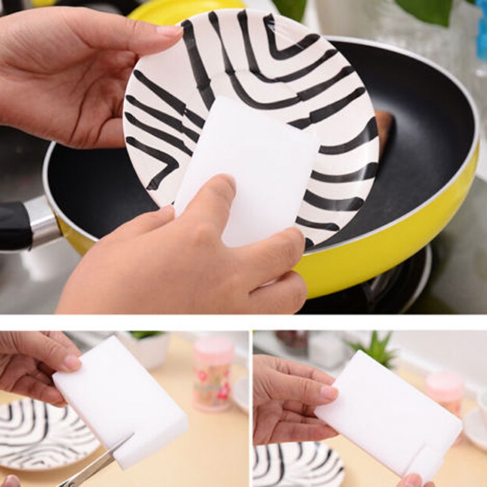20Pcs Melamine Foam Sponge Erasers Multi Functional Home Cleaning Pads