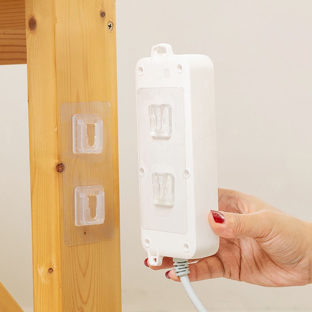 5 Pcs Wall Mounted Holder Strong Adhesive Hanger Punch Free Hanging Hook for Home Bathroom