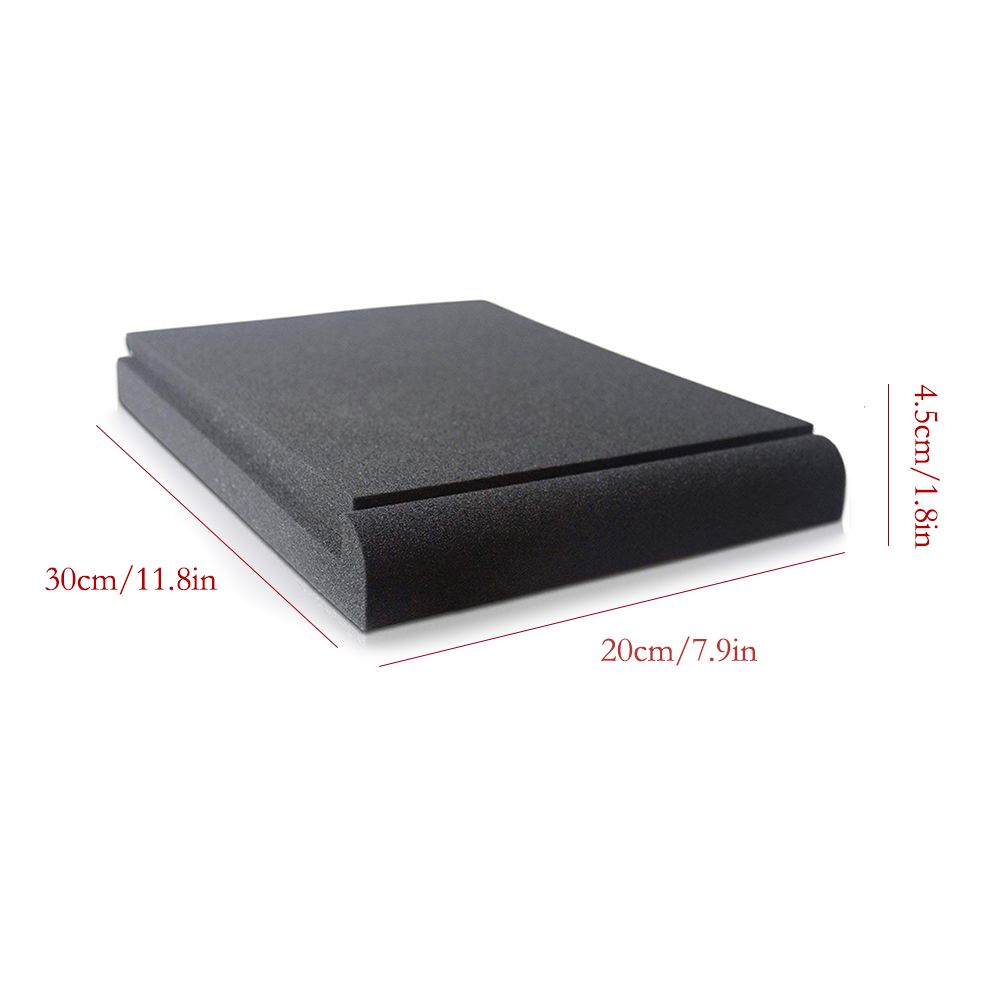 2Pcs Studio Monitor Isolation Pads High Density Acoustic Foam