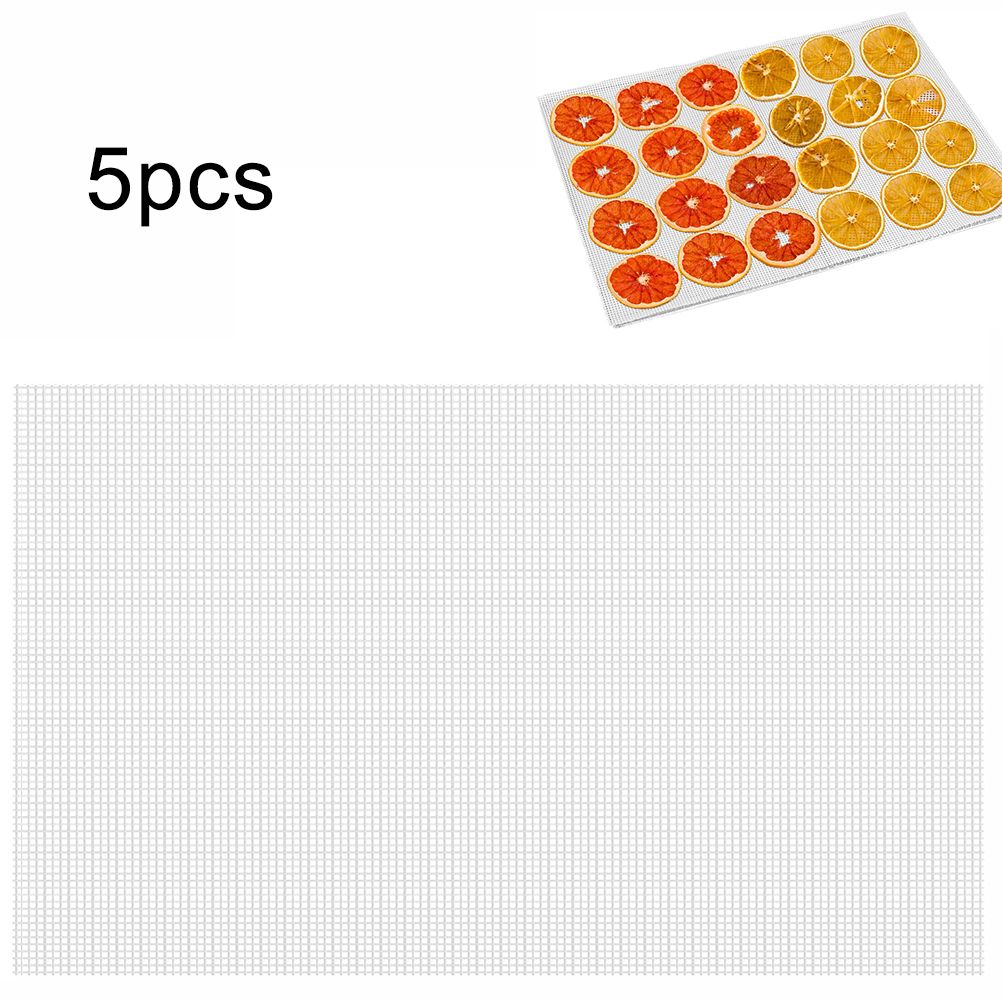 Kitchen Non Stick Silicone Dehydrator Sheets for Fruit Reusable Food Dehydrator Sheets Dryer Mesh