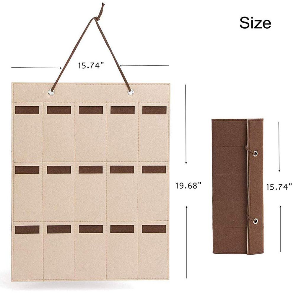 Hanging Sunglasses Organizer Wall Mounted 15 Slots Glasses Storage Organizer Holder