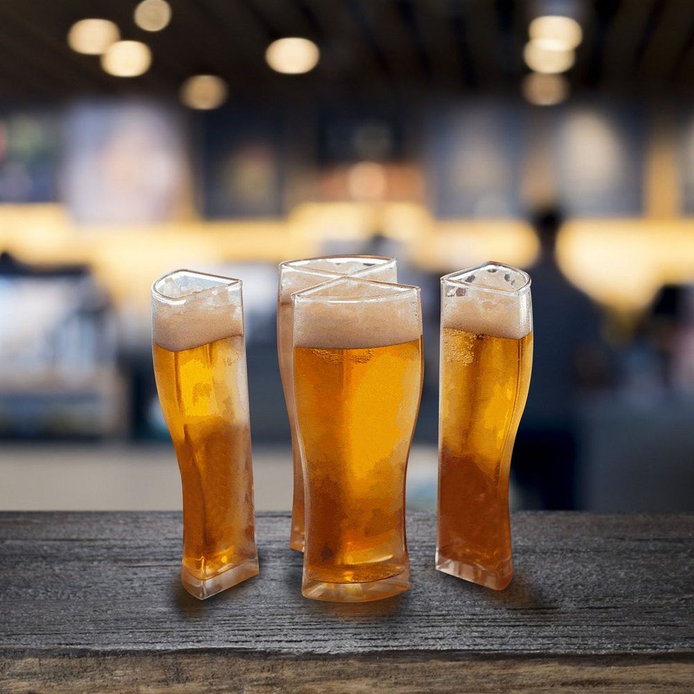 4 in 1 Acrylic Beer Mug 4PCS Beer Mug Party Holiday Birthday Supplies Drink Beer Mug