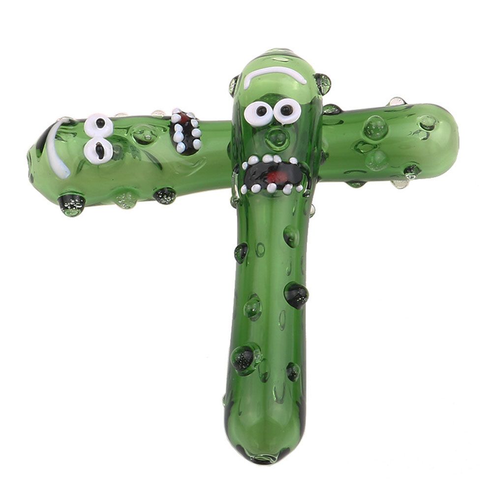 Cucumber Shape Design Glasses Pipe Party Funny Smoking Filter Tool